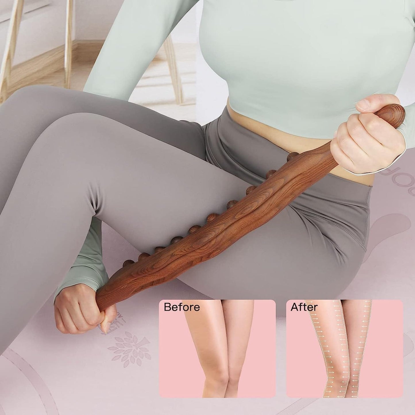 Wooden Massage Stick